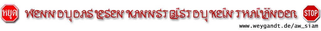 Thailändische Simulations-Schrift