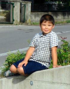 Johann Yothin Weygandt mit 8 Jahren